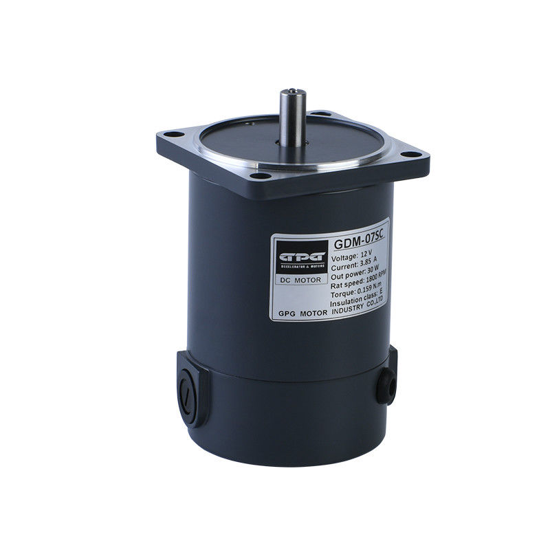 20W DC موتور 60mm 12V 24V SQUARE FLANGE ELECTRIC DC موتورS 1800 3200RPM شفت DC KEY شفت BRUSH BRUSH DC موتور